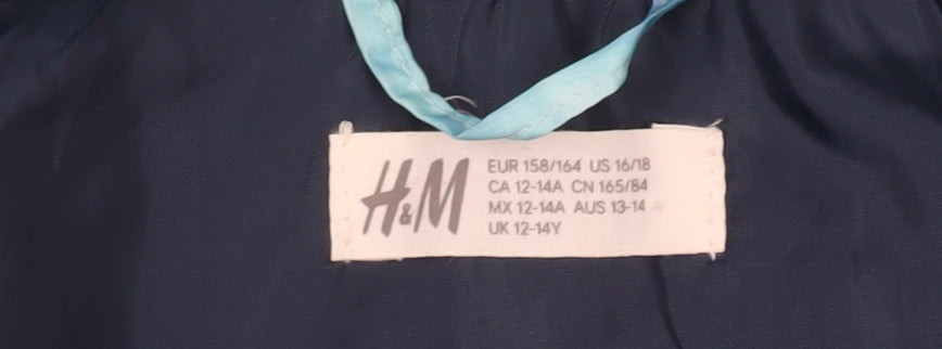 H&M Boys' Blue Tie Dye Windbreaker Jacket, 12-14Y