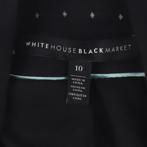 White House Black Market Women's Black Suit Jacket, Size 14