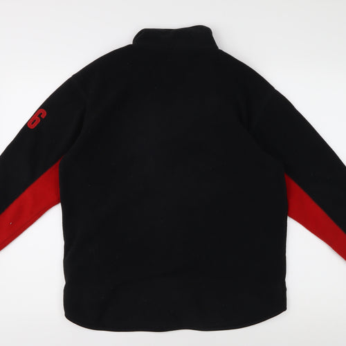 Rebel Active Boys Black Full Zip Fleece Sweatshirt 12 Years