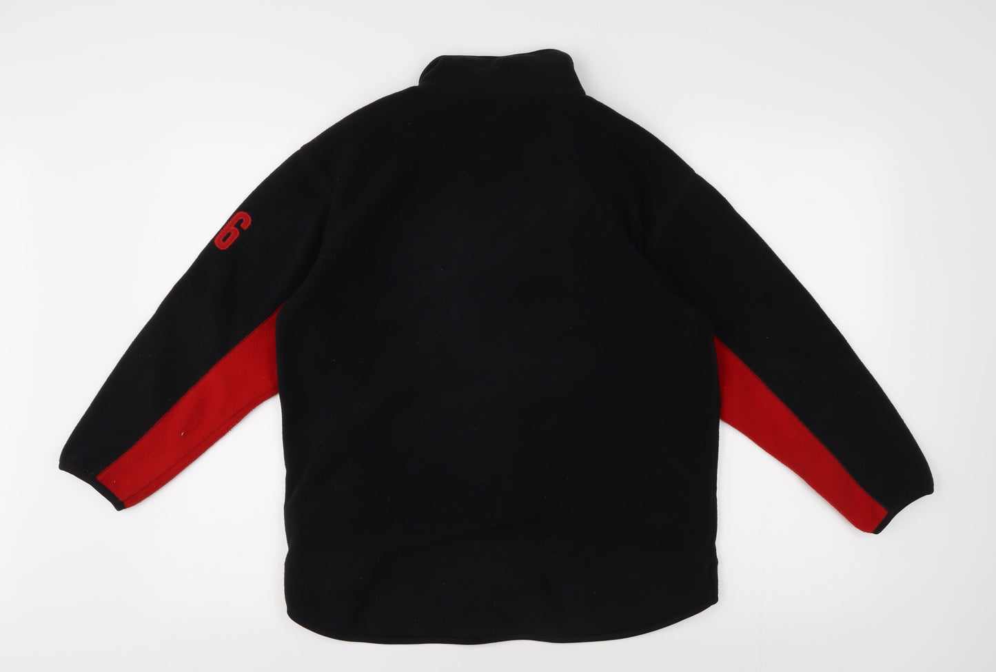 Rebel Active Boys Black Full Zip Fleece Sweatshirt 12 Years
