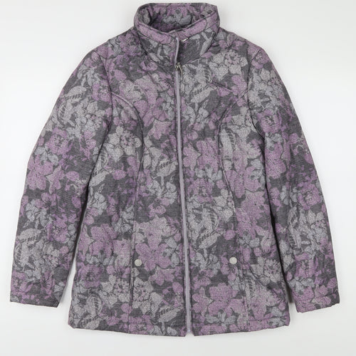 Bonmarché Women's Multicoloured Floral Puffer Jacket Size 10