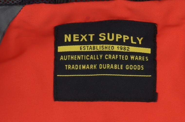 Next Boys Red Mid-Length Hooded Jacket Size 7