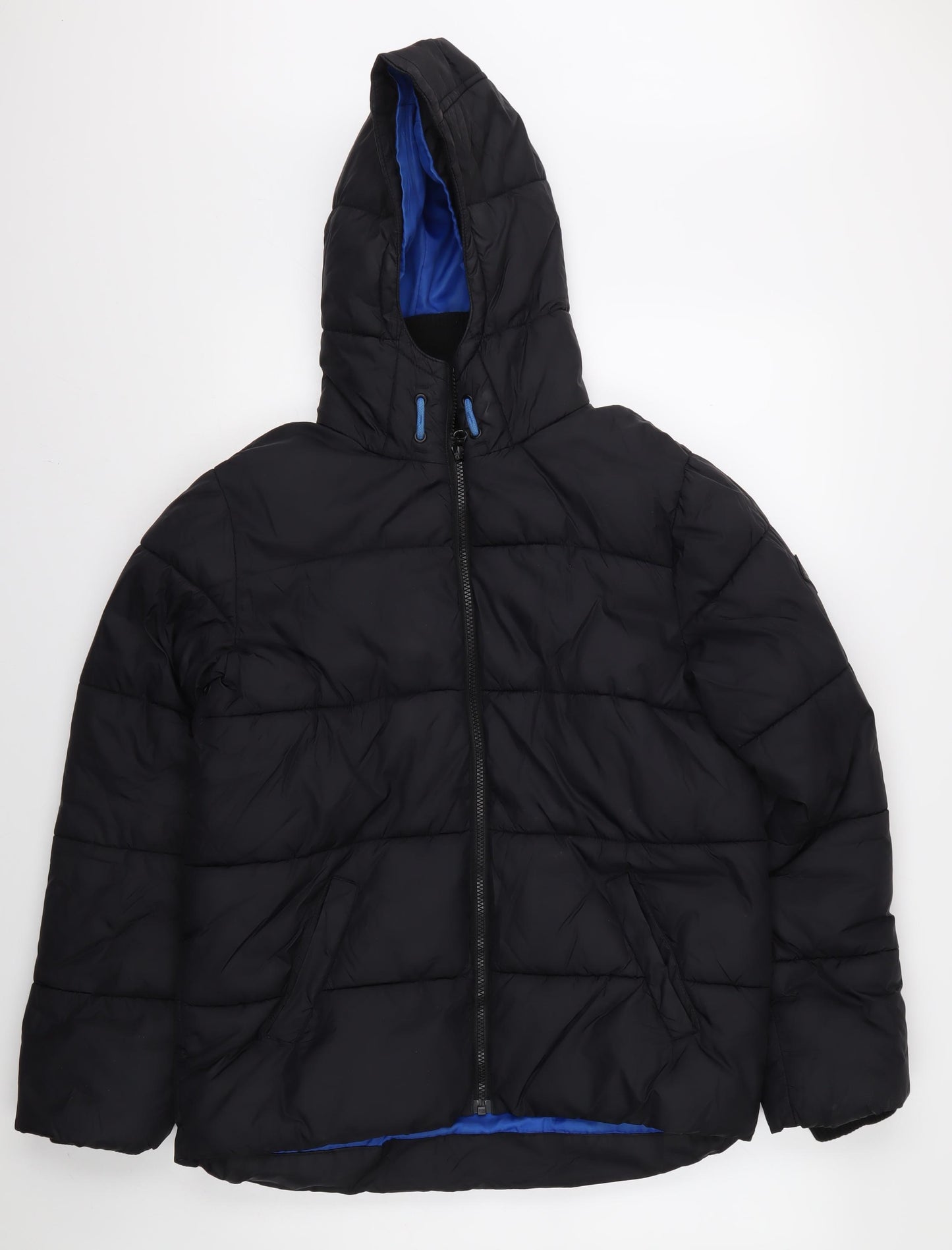 Next Boys Black Hooded Puffer Jacket 13 Years