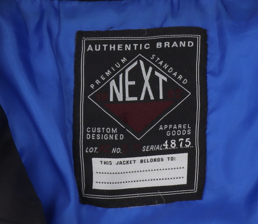 Next Boys Black Hooded Puffer Jacket 13 Years