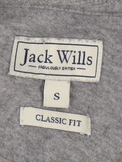 Jack Wills Men's Grey T-Shirt, S, Classic Fit, Logo