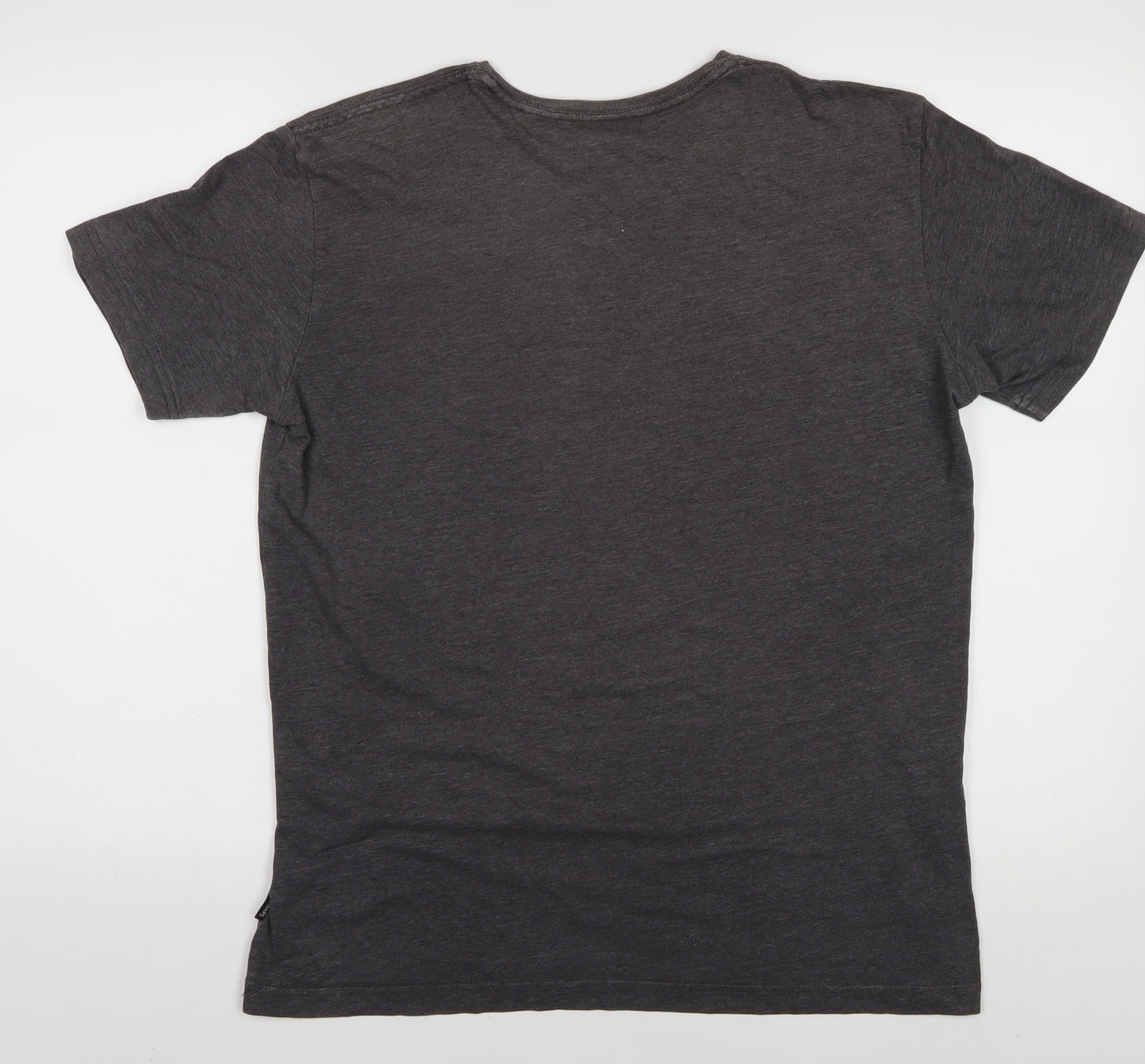 Seventyseven Men's Grey Graphic Print T-Shirt L