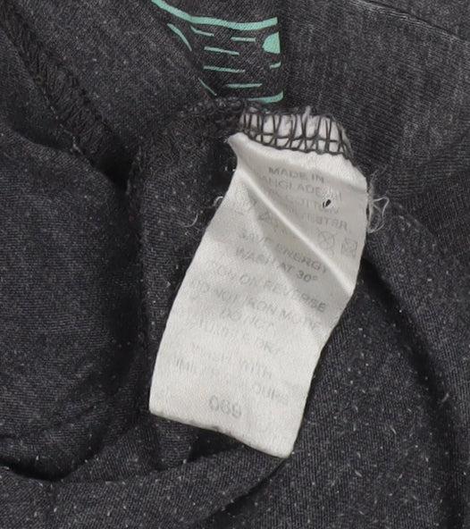 Seventyseven Men's Grey Graphic Print T-Shirt L