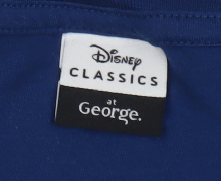 Disney Classics at George Men's Blue T-Shirt XL - Stitch Graphic