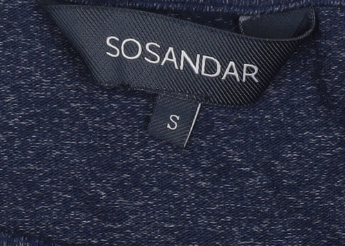 Sosandar Women's Blue Pullover Jumper Size S