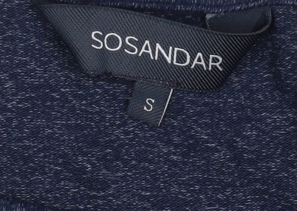 Sosandar Women's Blue Pullover Jumper Size S