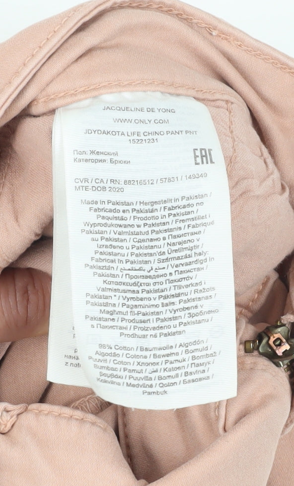 Jacqueline de Yong Women's Beige Chino Trousers Size 10