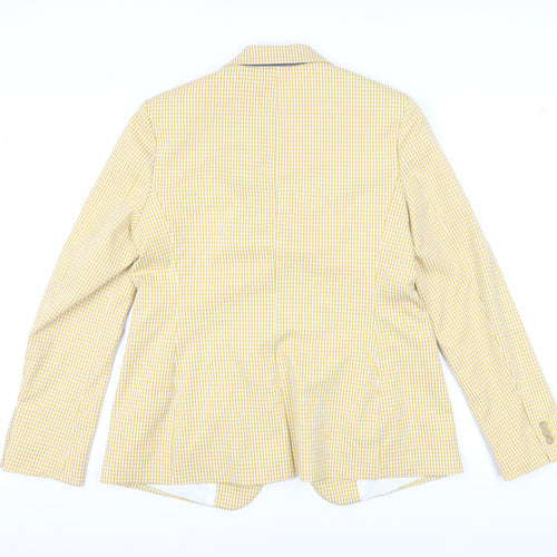 Marks and Spencer Women's Yellow Blazer Jacket Size 12