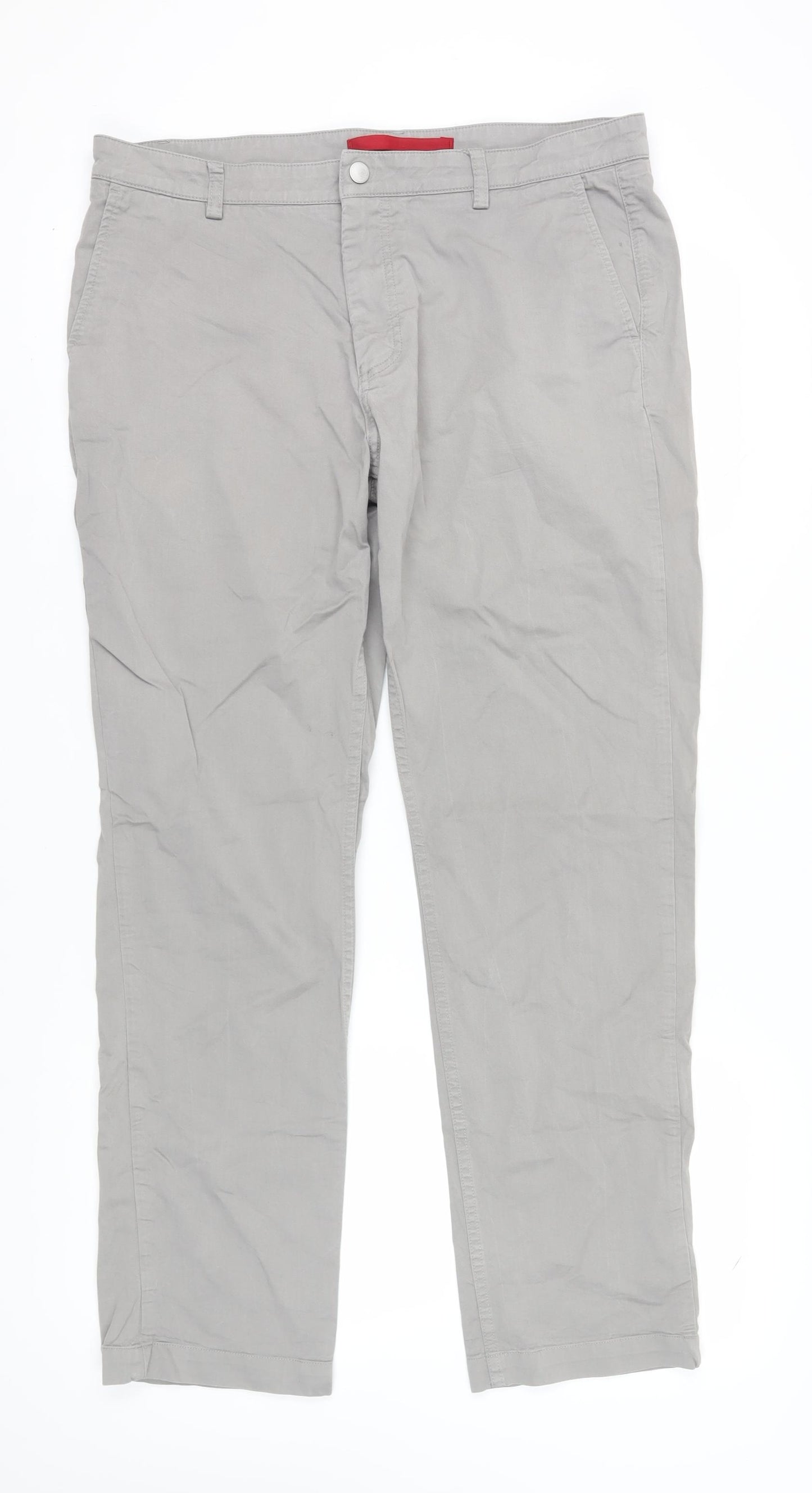Spoke Men's Grey Chino Trousers Size 36
