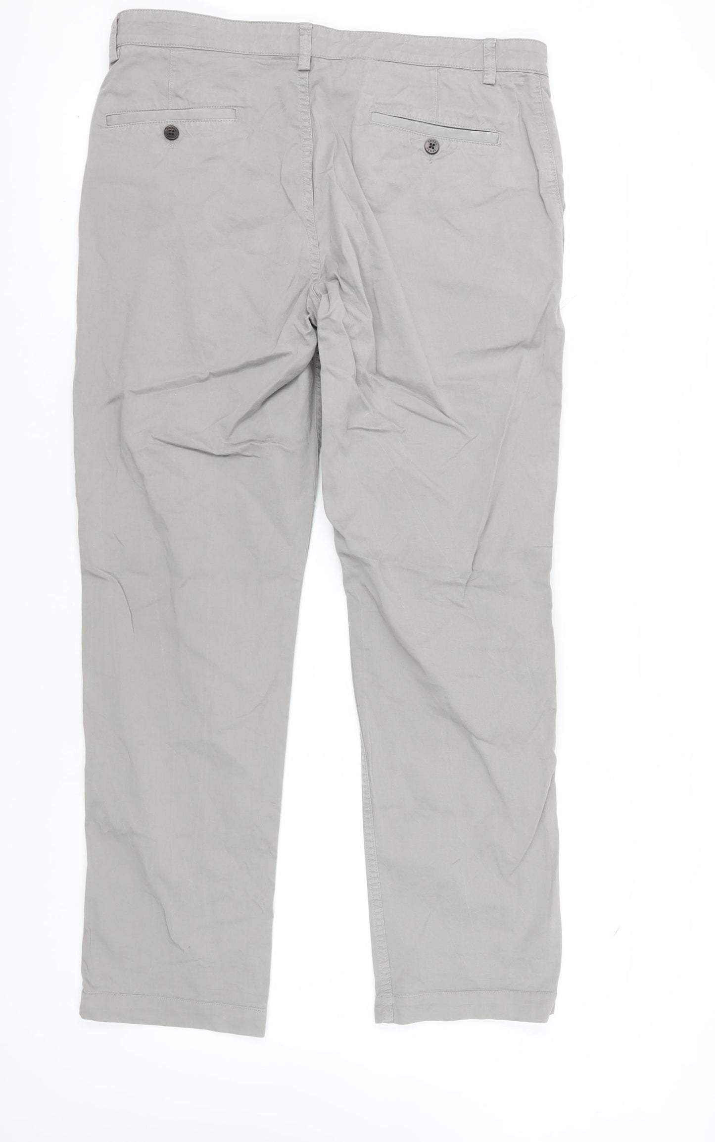 Spoke Men's Grey Chino Trousers Size 36