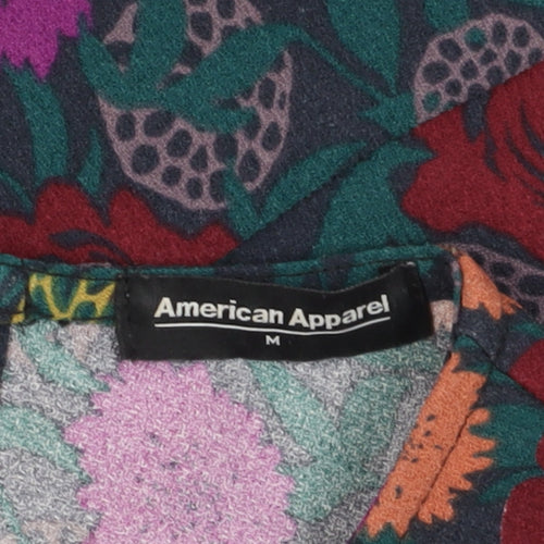 American Apparel Floral Women's Dress M Multicoloured