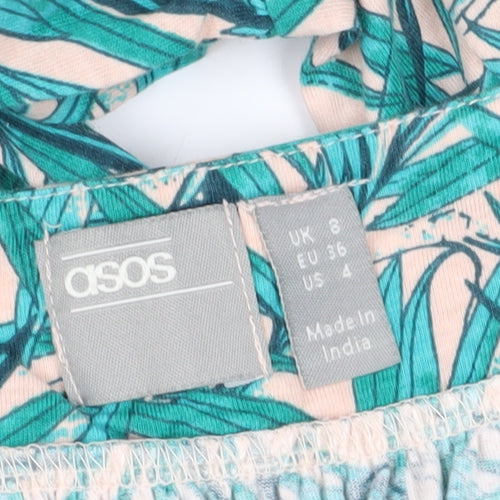ASOS Women's Multicoloured A-Line Dress Size 8