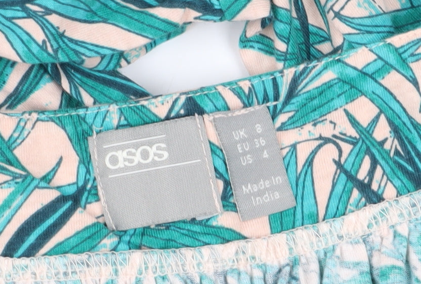 ASOS Women's Multicoloured A-Line Dress Size 8