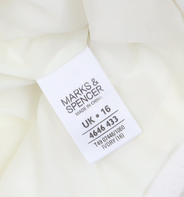 Marks and Spencer Women's Ivory Short Coat