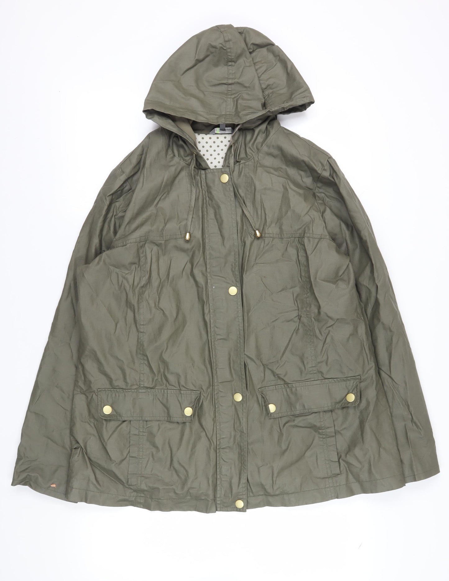 Marks and Spencer Women's Khaki Parka Jacket Size 16