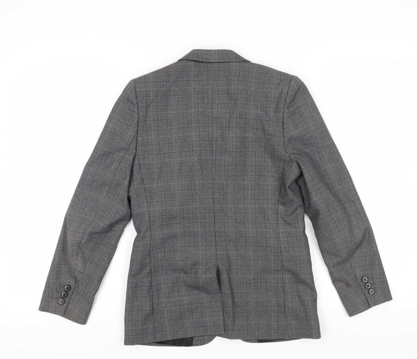 Marks and Spencer Boys Grey Check Blazer, 11-12 Years, Formal Jacket