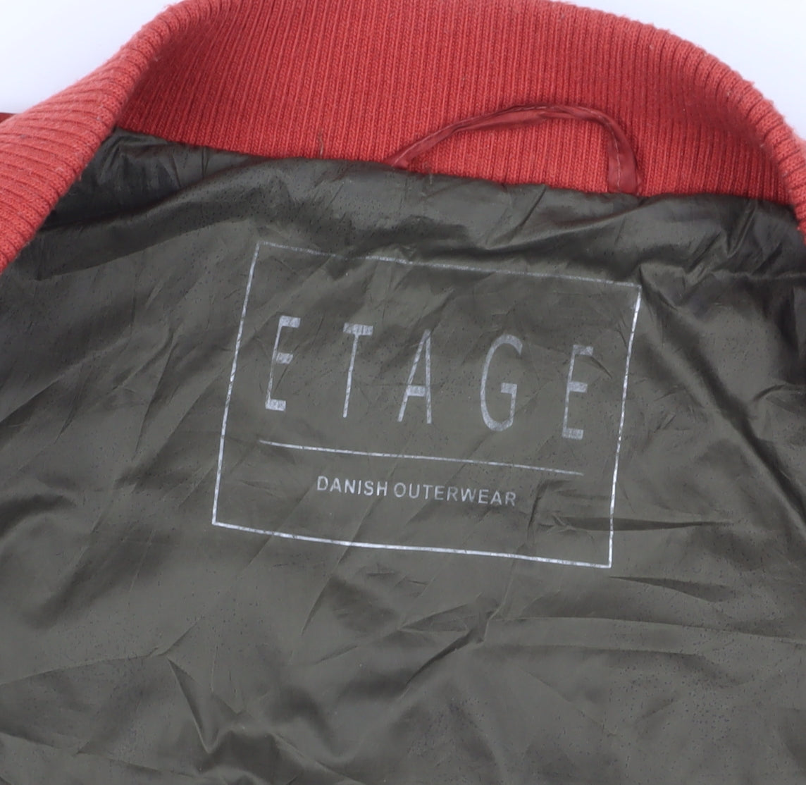 Etage Women's Red Bomber Jacket - Size 6