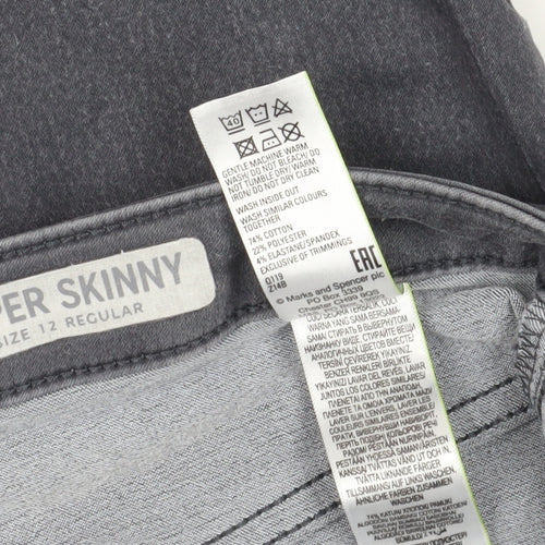 Marks and Spencer Women’s Grey Skinny Jeans Size 12