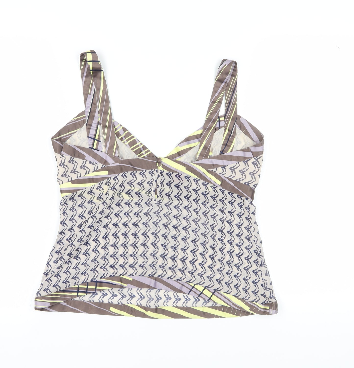 Reiss Women's Multicoloured Silk Wrap Blouse, Size L