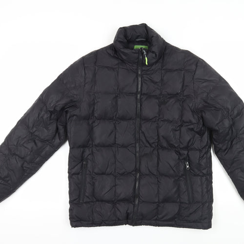 Leaveland Men’s Black Puffer Jacket Size S