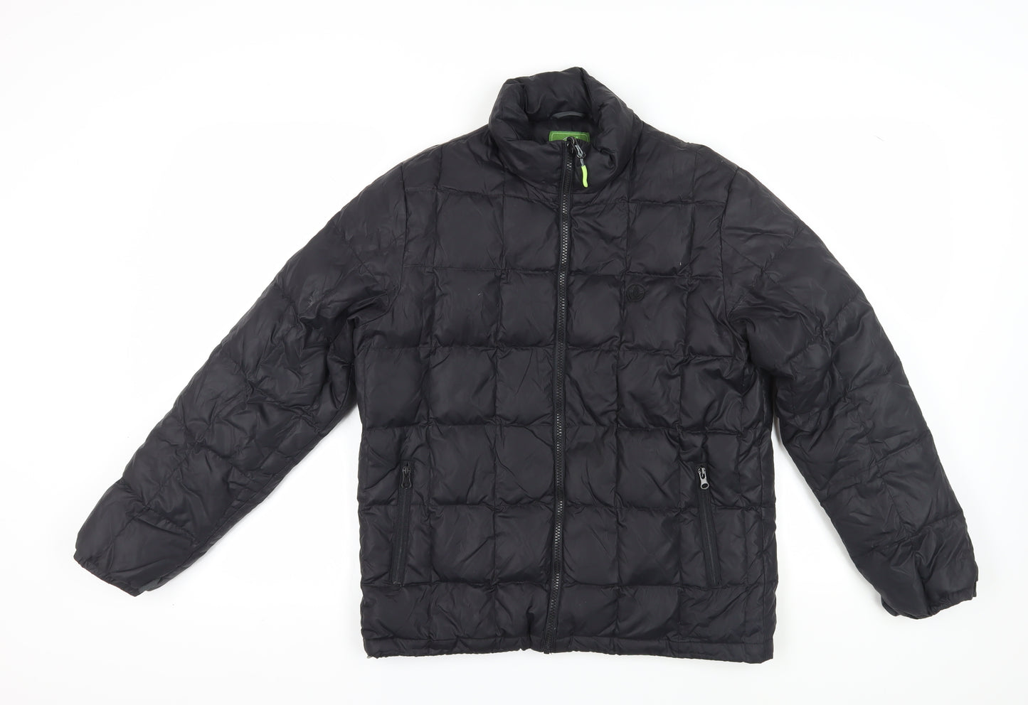 Leaveland Men’s Black Puffer Jacket Size S