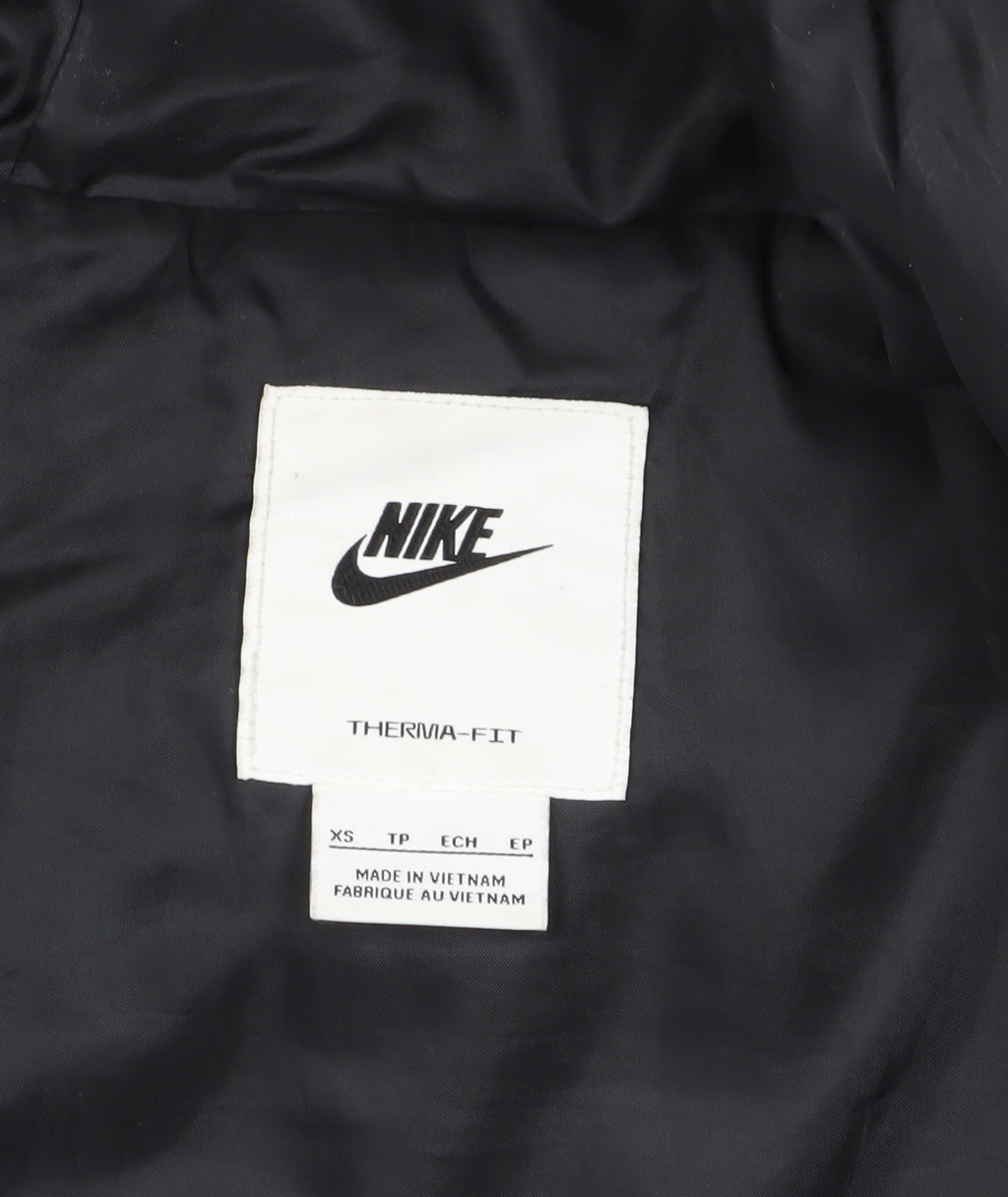 Nike Men's Black Puffer Jacket XS Hooded Sports