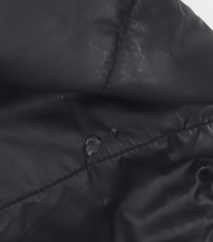 Nike Men's Black Puffer Jacket XS Hooded Sports