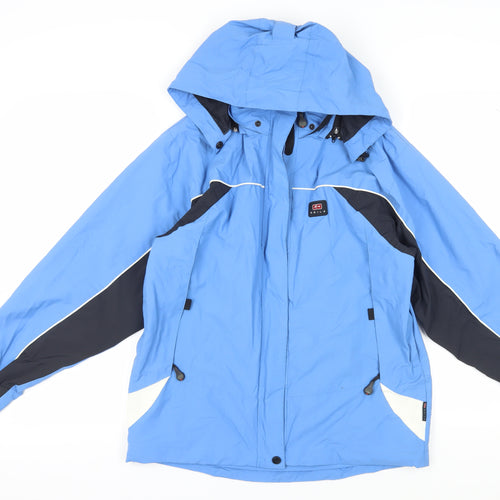 Skila Men's Blue Parka Windproof Jacket Size 38