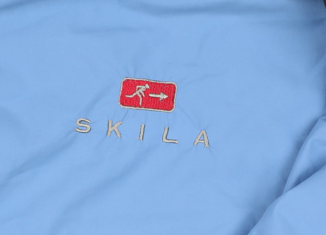 Skila Men's Blue Parka Windproof Jacket Size 38