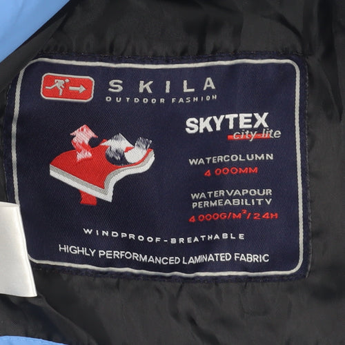 Skila Men's Blue Parka Windproof Jacket Size 38