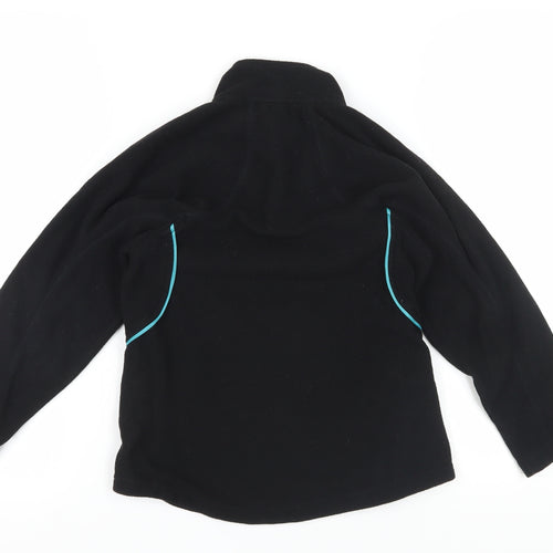 PBsport Boys Black Lightweight 1/4 Zip Fleece Sweatshirt