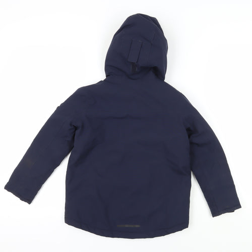 TOG 24 Boys Blue Hooded Jacket - Size 8 years, Polyester, Casual