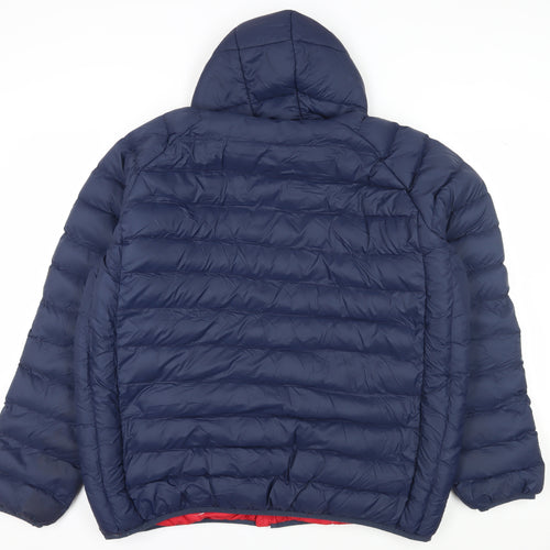 Trespass Men's Blue Puffer Jacket 3XL Hooded