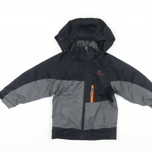 Hi Gear Boys' Black Grey Puffer Jacket 3-4 Years Hooded