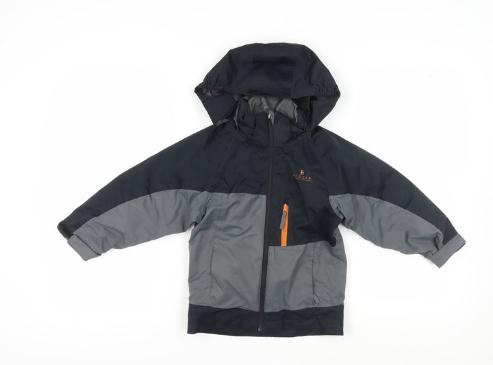 Hi Gear Boys' Black Grey Puffer Jacket 3-4 Years Hooded
