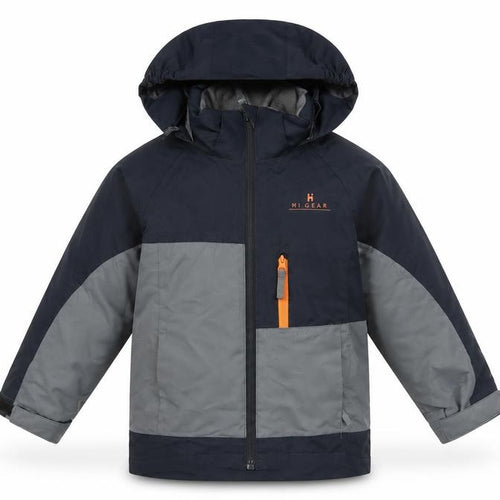Hi Gear Boys' Black Grey Puffer Jacket 3-4 Years Hooded