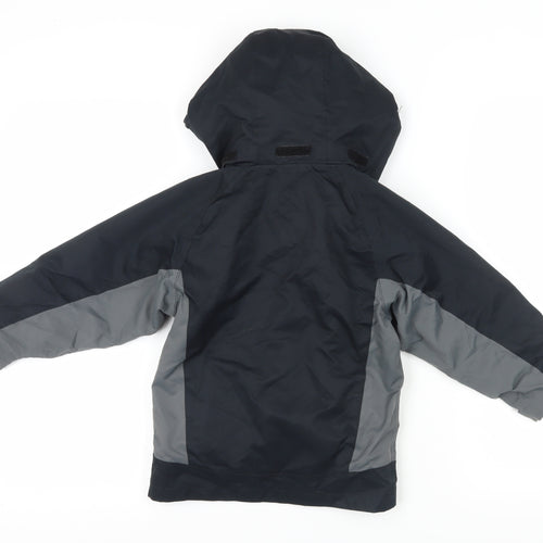 Hi Gear Boys' Black Grey Puffer Jacket 3-4 Years Hooded