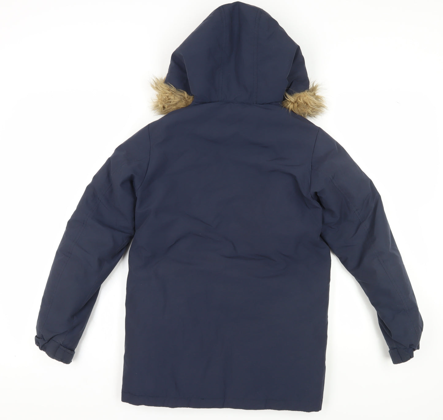Jack & Jones Boys Blue Parka Coat 9 Years Warm Winter Outerwear