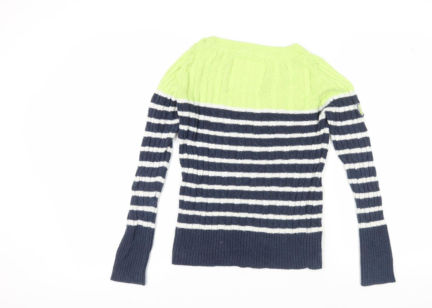 Superdry Women's Multicoloured M Striped Boat Neck Jumper