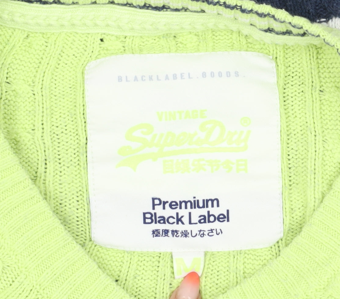 Superdry Women's Multicoloured M Striped Boat Neck Jumper