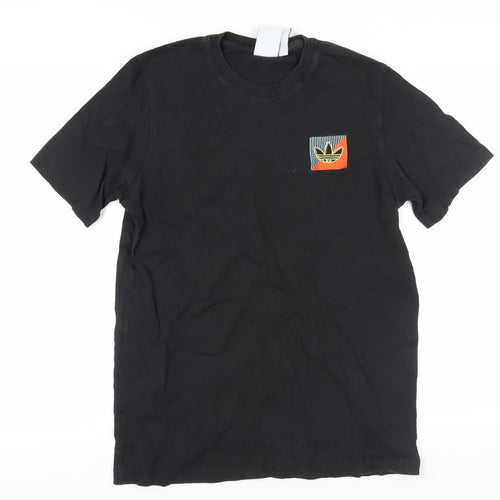Adidas Men's Black M Logo Short Sleeve T-Shirt