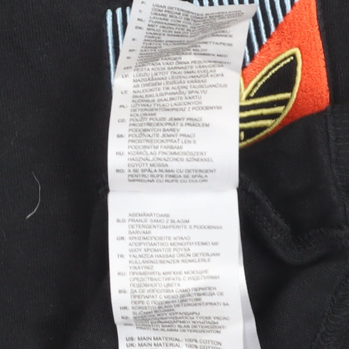 Adidas Men's Black M Logo Short Sleeve T-Shirt