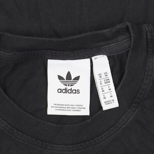Adidas Men's Black M Logo Short Sleeve T-Shirt