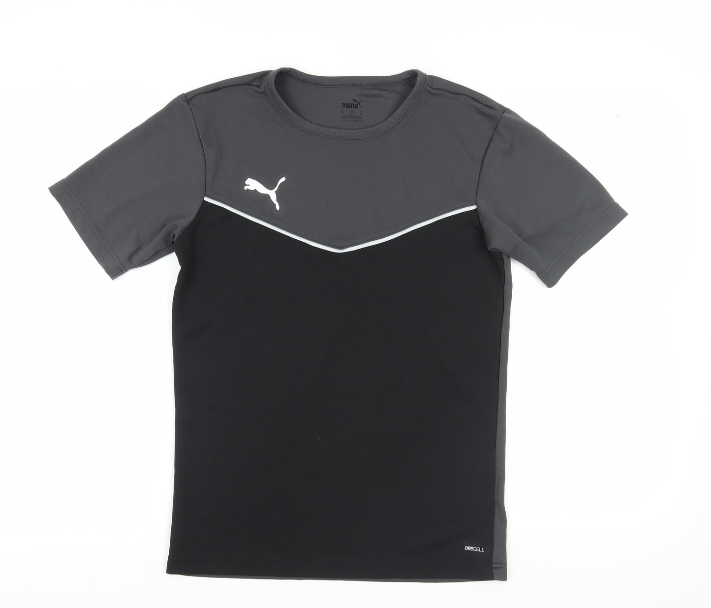 Puma Men's Black Grey Athletic T-Shirt M