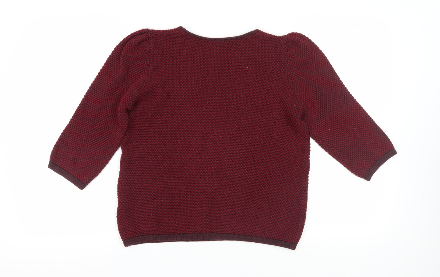 COS Women's Red Knit Pullover Jumper Size M