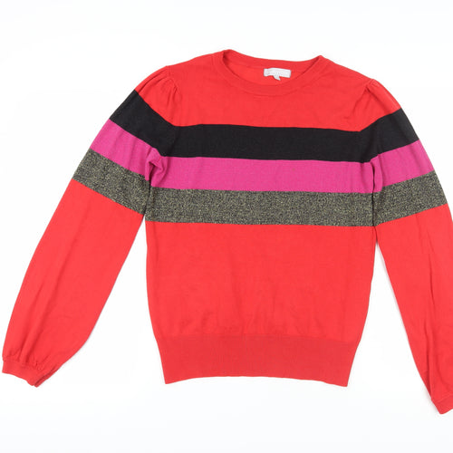Red Herring Women's Multicoloured Striped Jumper, Size 12